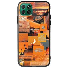 Aesthetic Orange Huawei P40 Lite Groove TPU (Tempered Glass και TPU)