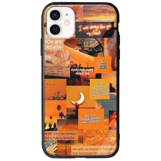 Aesthetic Orange iPhone 12 Groove TPU (Tempered Glass και TPU)