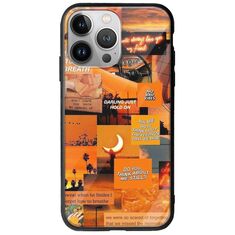 Aesthetic Orange iPhone 13 Pro Max Groove TPU (Tempered Glass και TPU)