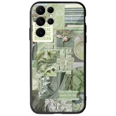 Aesthetic Green Samsung Galaxy S22 Ultra Groove TPU (Tempered Glass και TPU)