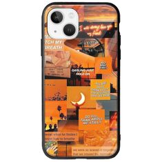 Aesthetic Orange iPhone 14 Groove TPU (Tempered Glass και TPU)