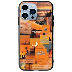 Aesthetic Orange iPhone 14 Pro Max Groove TPU (Tempered Glass και TPU)