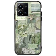 Aesthetic Green Vivo Y35 Groove TPU (Tempered Glass και TPU)