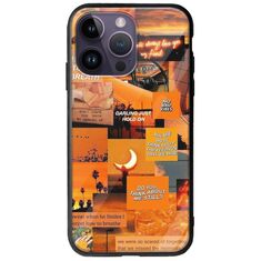 Aesthetic Orange iPhone 15 Pro Groove TPU (Tempered Glass και TPU)