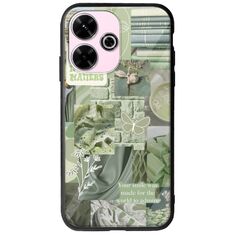 Aesthetic Green Xiaomi Poco M6 4G Groove TPU (Tempered Glass και TPU)