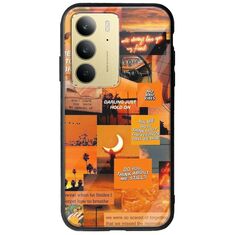 Aesthetic Orange Realme C75 4G Groove TPU (Tempered Glass και TPU)