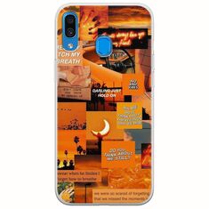 Aesthetic Orange Samsung Galaxy A20e Flexible TPU (Διάφανη Σιλικόνη)