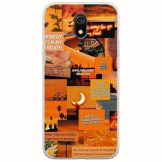 Aesthetic Orange Xiaomi Redmi 8A Flexible TPU (Διάφανη Σιλικόνη)