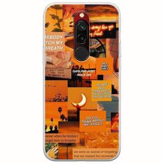 Aesthetic Orange Xiaomi Redmi 8 Flexible TPU (Διάφανη Σιλικόνη)