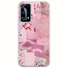 Aesthetic Pink Huawei P40 Flexible TPU (Διάφανη Σιλικόνη)