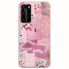 Aesthetic Pink Huawei P40 Pro Flexible TPU (Διάφανη Σιλικόνη)