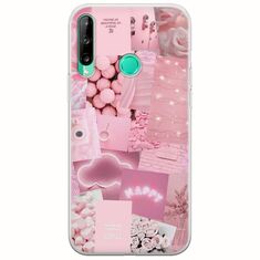 Aesthetic Pink Huawei P40 Lite E Flexible TPU (Διάφανη Σιλικόνη)