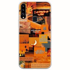 Aesthetic Orange Samsung Galaxy A20s Flexible TPU (Διάφανη Σιλικόνη)