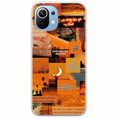 Aesthetic Orange Xiaomi Mi 11 Flexible TPU (Διάφανη Σιλικόνη)