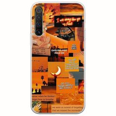 Aesthetic Orange Realme X3 Flexible TPU (Διάφανη Σιλικόνη)