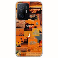 Aesthetic Orange Xiaomi 11T / 11T Pro Flexible TPU (Διάφανη Σιλικόνη)