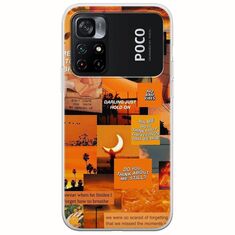 Aesthetic Orange Xiaomi Poco M4 Pro 4G Flexible TPU (Διάφανη Σιλικόνη)