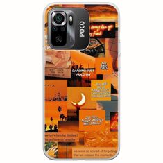 Aesthetic Orange Xiaomi Poco M5s Flexible TPU (Διάφανη Σιλικόνη)