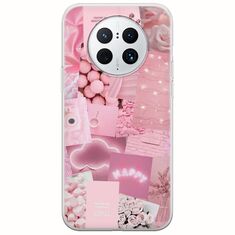 Aesthetic Pink Huawei Mate 50 Pro Flexible TPU (Διάφανη Σιλικόνη)