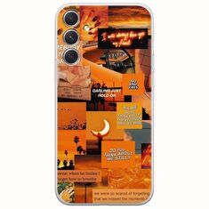 Aesthetic Orange Samsung Galaxy A54 5G Flexible TPU (Διάφανη Σιλικόνη)