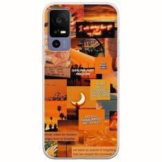 Aesthetic Orange TCL 40R 5G Flexible TPU (Διάφανη Σιλικόνη)