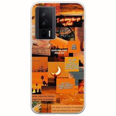 Aesthetic Orange Xiaomi Poco F5 Pro 5G Flexible TPU (Διάφανη Σιλικόνη)