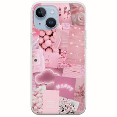 Aesthetic Pink iPhone 15 Flexible TPU (Διάφανη Σιλικόνη)
