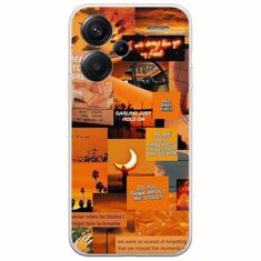 Aesthetic Orange Xiaomi Redmi Note 13 Pro Plus 5G Flexible TPU (Διάφανη Σιλικόνη)