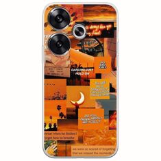 Aesthetic Orange Xiaomi Poco F6 5G Flexible TPU (Διάφανη Σιλικόνη)