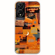 Aesthetic Orange TCL 505 Flexible TPU (Διάφανη Σιλικόνη)