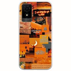 Aesthetic Orange TCL 501 Flexible TPU (Διάφανη Σιλικόνη)