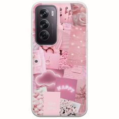 Aesthetic Pink Oppo Reno 12 5G Flexible TPU (Διάφανη Σιλικόνη)
