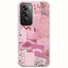 Aesthetic Pink Oppo Reno 12 Pro 5G Flexible TPU (Διάφανη Σιλικόνη)