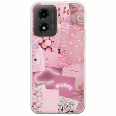 Aesthetic Pink Motorola Moto G04 Flexible TPU (Διάφανη Σιλικόνη)