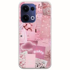 Aesthetic Pink Oppo Reno 13 5G Flexible TPU (Διάφανη Σιλικόνη)