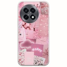 Aesthetic Pink OnePlus 13R 5G Flexible TPU (Διάφανη Σιλικόνη)