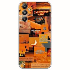 Aesthetic Orange Samsung Galaxy S25 FE 5G Flexible TPU (Διάφανη Σιλικόνη)