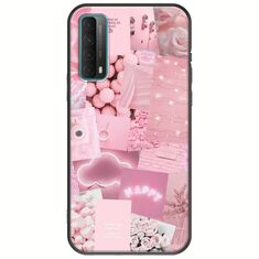 Aesthetic Pink Huawei P Smart 2021 Black TPU (Μαύρη Σιλικόνη)