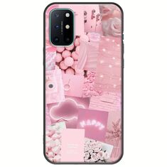 Aesthetic Pink OnePlus 8T Black TPU (Μαύρη Σιλικόνη)