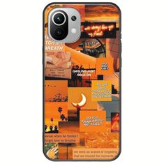 Aesthetic Orange Xiaomi Mi 11 Lite / 11 Lite NE / 5G Black TPU (Μαύρη Σιλικόνη)