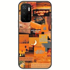Aesthetic Orange Xiaomi Poco M3 Pro 5G Black TPU (Μαύρη Σιλικόνη)