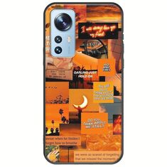 Aesthetic Orange Xiaomi 12 / 12X Black TPU (Μαύρη Σιλικόνη)