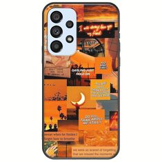 Aesthetic Orange Samsung Galaxy A53 5G Black TPU (Μαύρη Σιλικόνη)