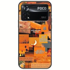 Aesthetic Orange Xiaomi Poco X4 Pro 5G Black TPU (Μαύρη Σιλικόνη)