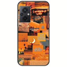 Aesthetic Orange Xiaomi Poco M5 Black TPU (Μαύρη Σιλικόνη)