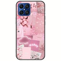 Aesthetic Pink Honor X8 Black TPU (Μαύρη Σιλικόνη)