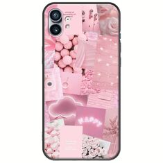Aesthetic Pink Nothing Phone (1) Black TPU (Μαύρη Σιλικόνη)