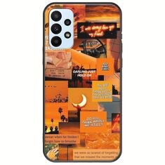 Aesthetic Orange Samsung Galaxy A23 5G Black TPU (Μαύρη Σιλικόνη)