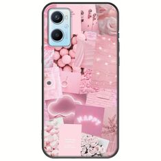 Aesthetic Pink Oppo A96 4G Black TPU (Μαύρη Σιλικόνη)