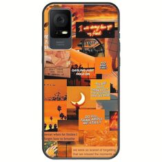 Aesthetic Orange TCL 405 Black TPU (Μαύρη Σιλικόνη)